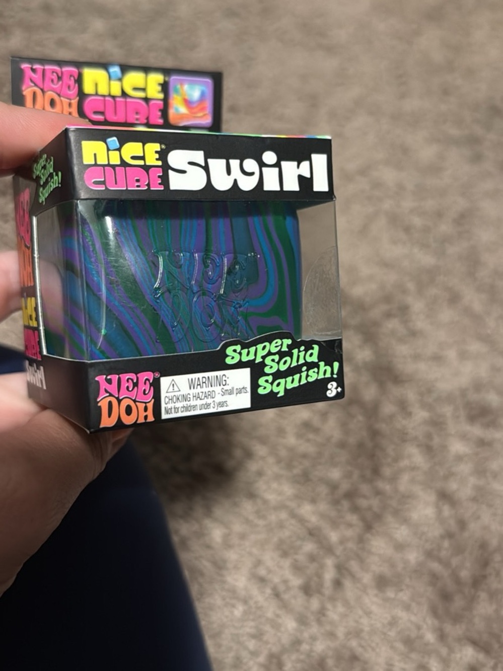 Nice Cube Swirl Super Solid Squish - Blue & Green